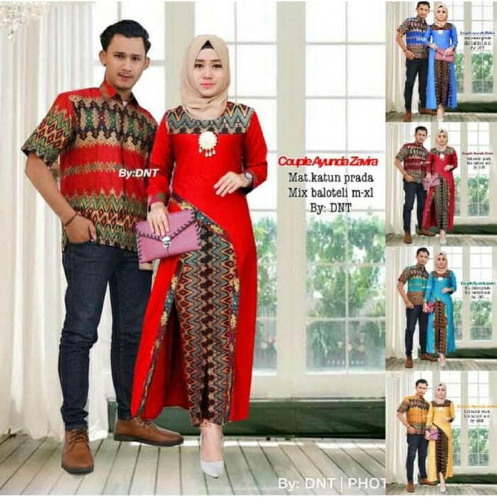 Unik Batik Couple Kebaya   Sarimbit Ayunda Zafira Diskon