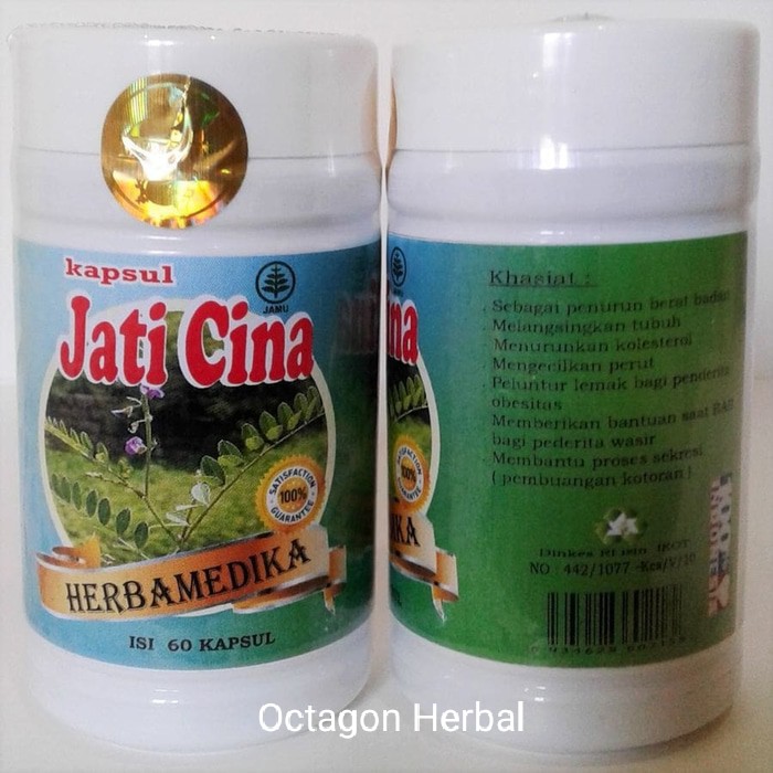 Original Kapsul Jati Cina Herbamedika isi 60 kapsul