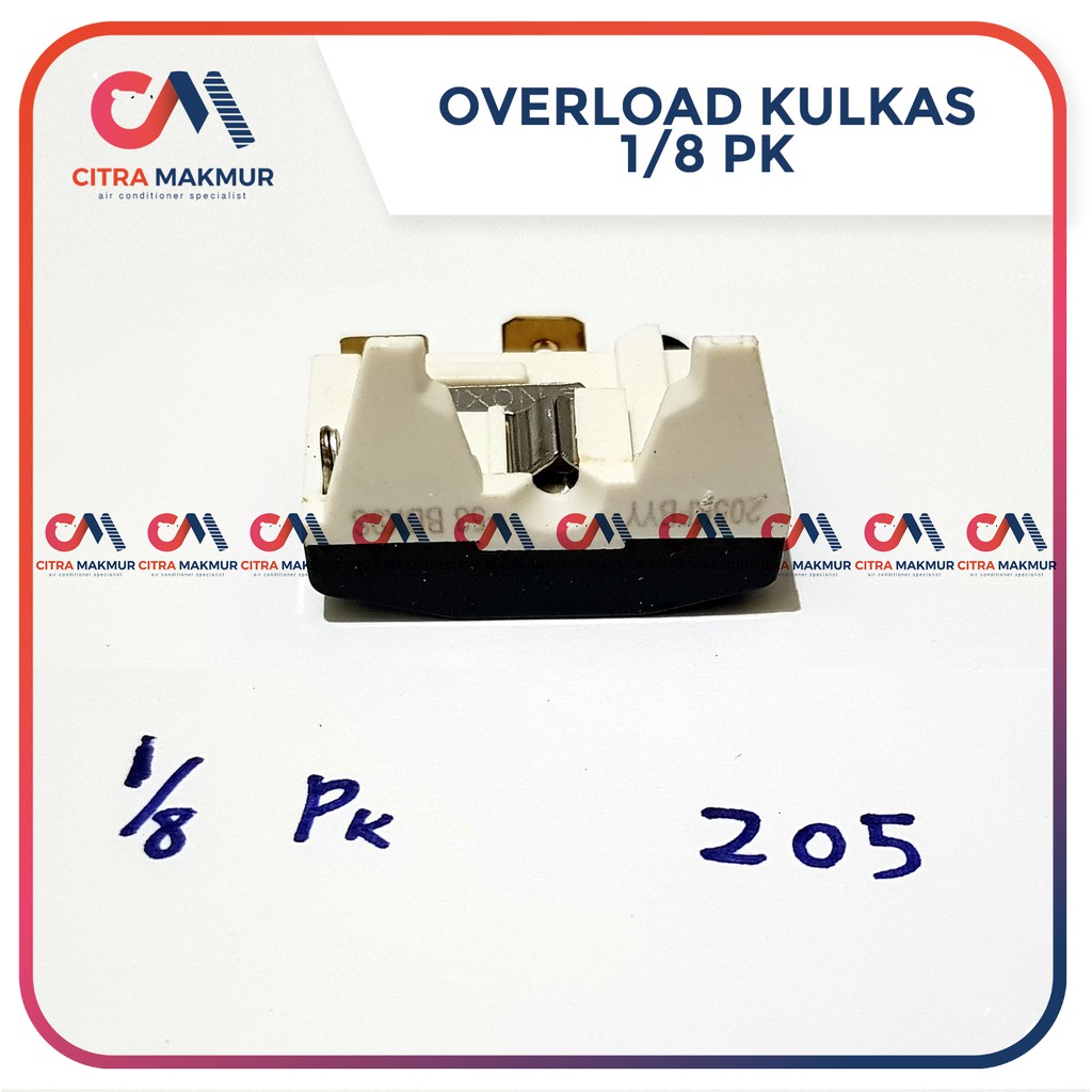 Overload Klixon Kulkas mini satu pintu 205 Gepeng 1 putih refrigerator bimetal kompresor compressor