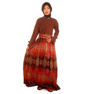 Gamis Muslim Batik I Busana Muslim Wanita Gamis Batik Dewinta