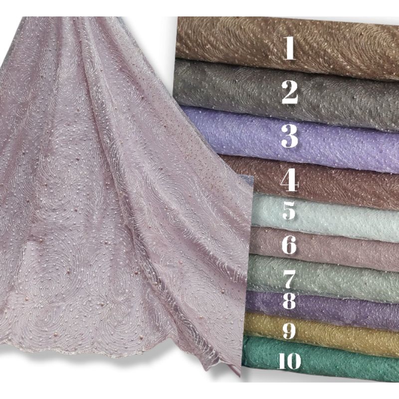 Kain Tile bordir mutiara/tile motif akar/tile motif/tile bordir gliter/Tile Bordir premium/Tile akar