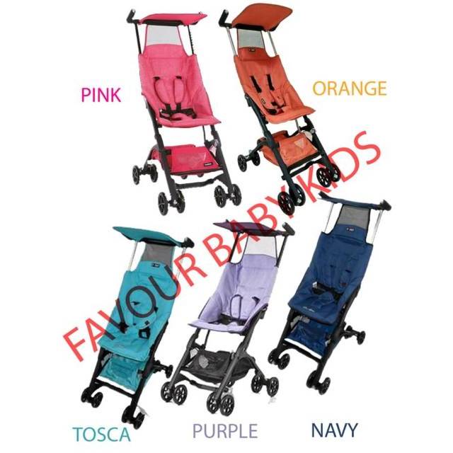 Stroller pockit gen 2 CL 688 ungu biru merah denim NEW segel