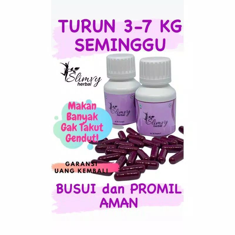 SLIMVY HERBAL PAKET HEMAT 2 BOTOL