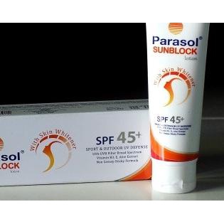 ℗ SUN BLOCK Parasol ES SPF 45+ Untuk Flek dan Olahraga Berat 30 gram ☋
