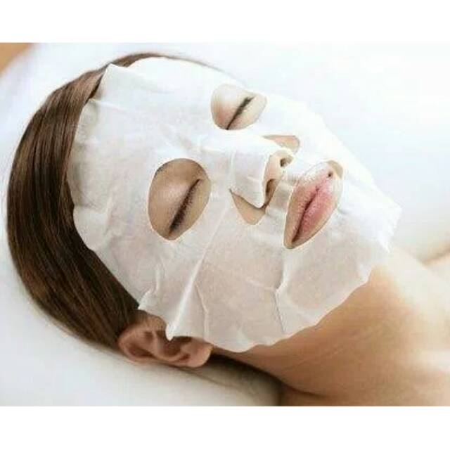 Masker Wajah Natural Polos Compressed Paper Mask