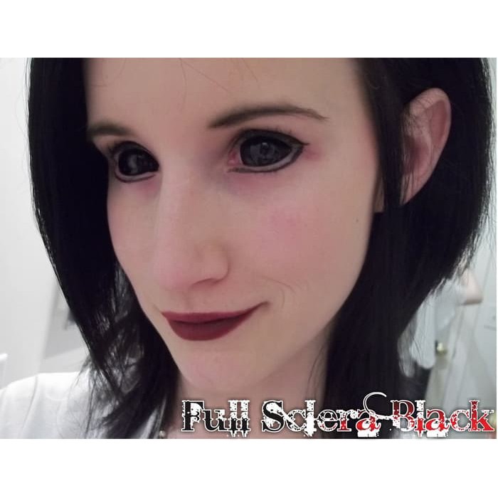 Softlens Schlera Black Full Eyes (Hitam Full)