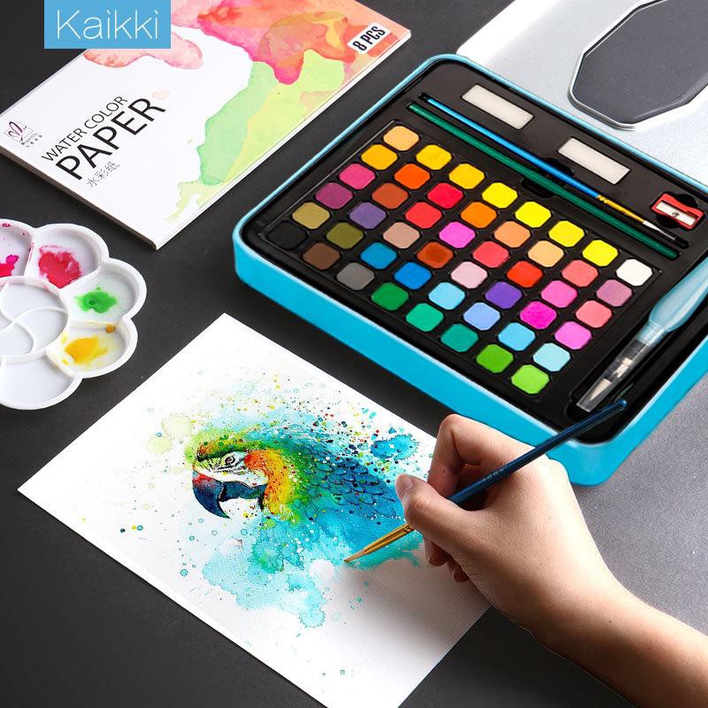 

tn76 Water Color Set - Alat Cat Air Set (Termasuk Kuas dan Kertas Gambara