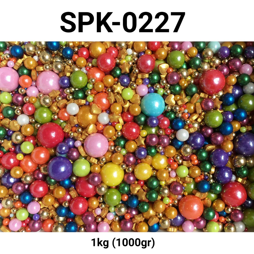 

SPK-0227 Sprinkles sprinkle sprinkel 1kg 1 kg mutiara rainbow emas yamama baking grosir murah sprinkles cake dekorasi mutiara trimit decoration story sprinklestory sprinklesstory sprinkle story yamama baking