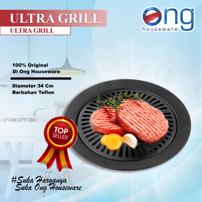 Terbaik wajan Pemanggang Alat panggangan BBQ Kompor Maxim Maspion Ultra Grill Grill pan anti lengket