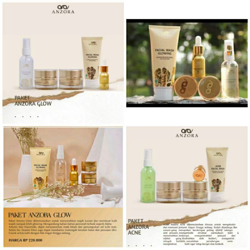 AZORA SKINCARE PAKET GLOWING,PAKET ACNE.ANZOR
