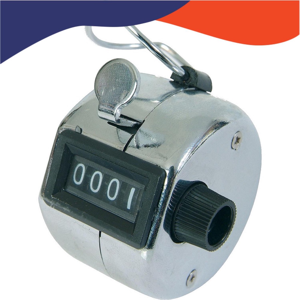 Alat Penghitung Manual Tasbih Hand Tally Counter 4 Digit