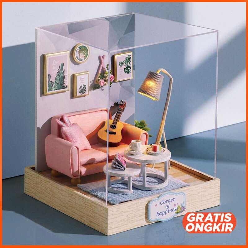 Miniatur Rumah Boneka Cute Doll Room 3D DIY - QT-025