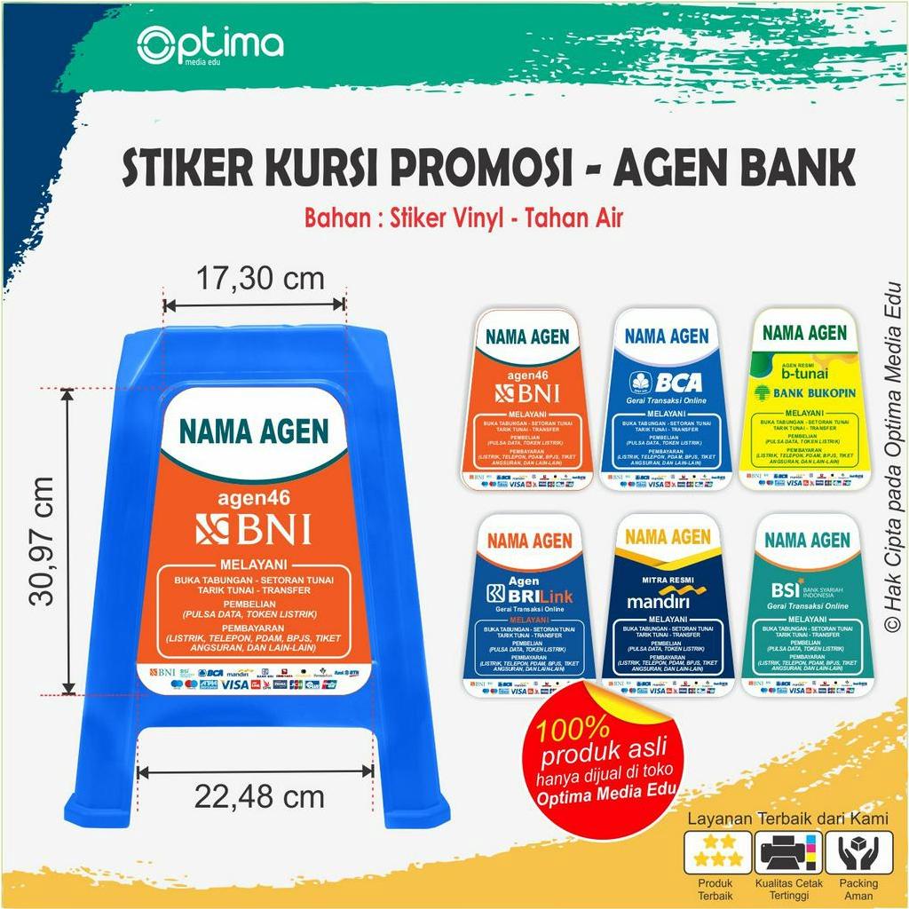 

Stiker Kursi Promosi - Melayani Agen Bank Resmi Brilink BNI BCA Mandiri BSi Bukopin