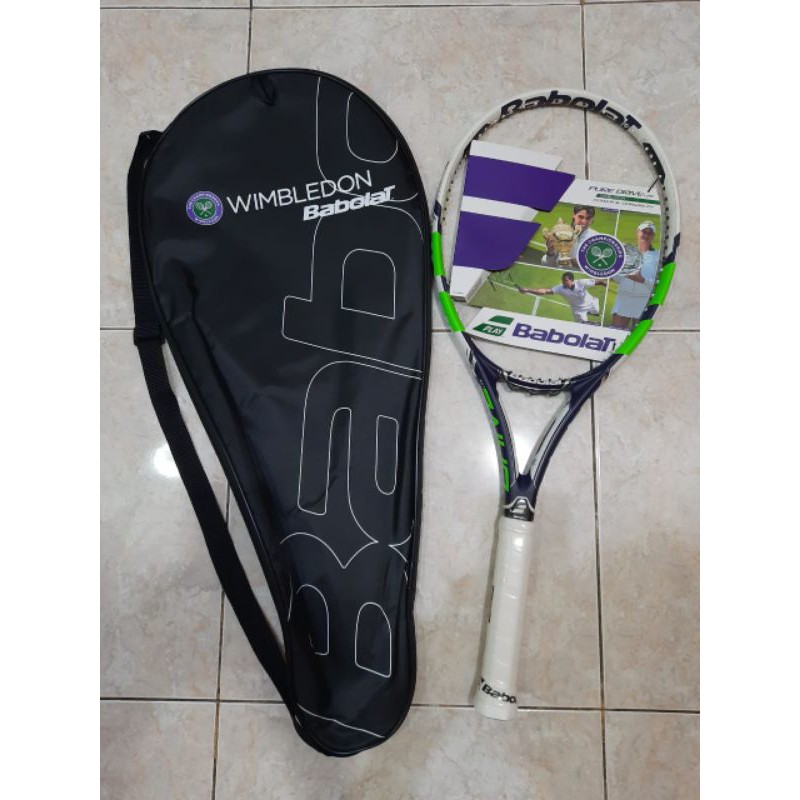 RAKET TENIS BABOLAT PURE DRIVE LITE -GREEN- WIMBLEDON - GT/FSI/CORTEX TECHNOLOGY - ORIGINAL BABOLAT