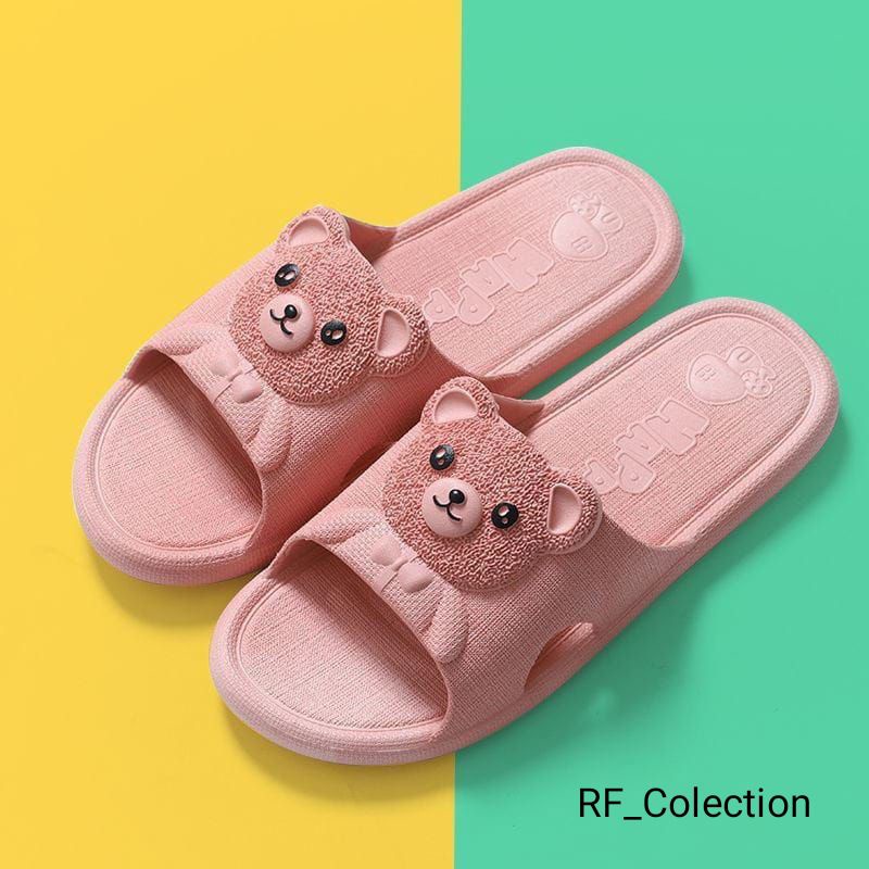 Sandal Jelly Selop Wanita Motif Bear Sandal Wanita Kekinian Sendal Selop Wanita Terbaru