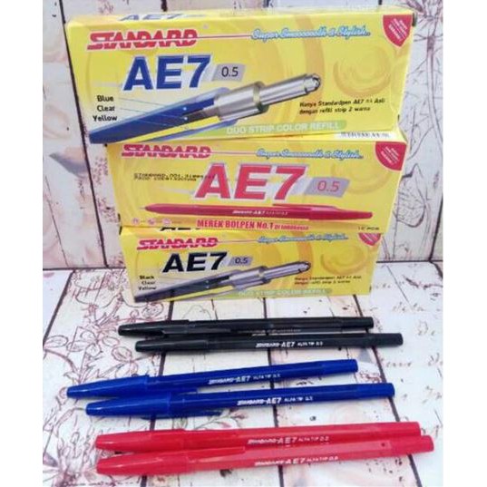 

Pen / Pulpen / Bolpoint STANDARD AE7 (12 pcs)