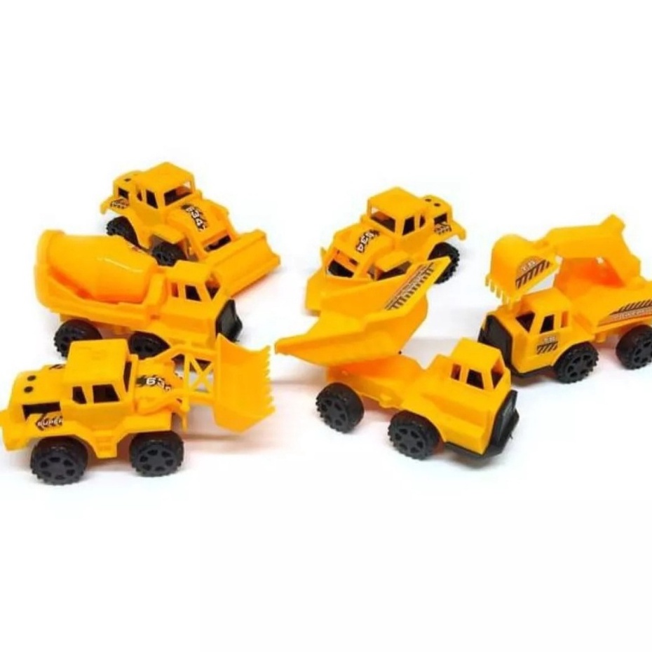 Mainan Anak Mobil Truck Contruction Isi 6pcs plastik