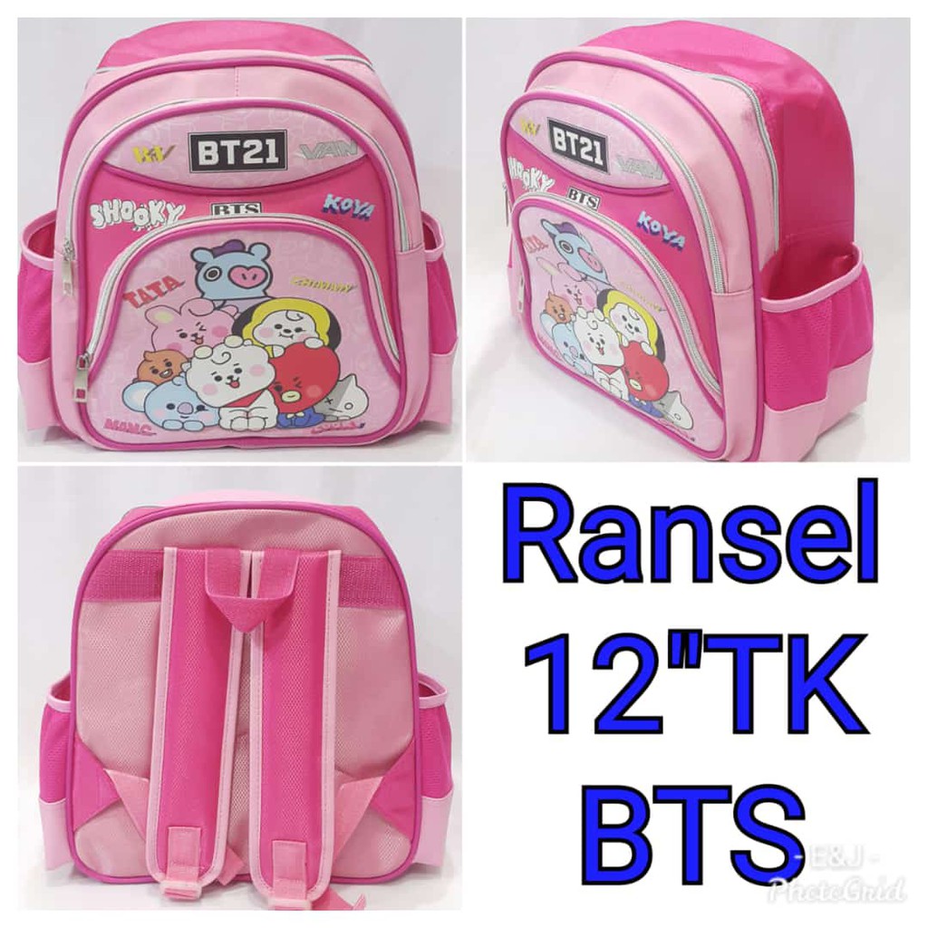 JOYELSY-Ransel ANAK SEKOLAH PAUD/TK/sd 12&quot;  NJ40 BTS BT21