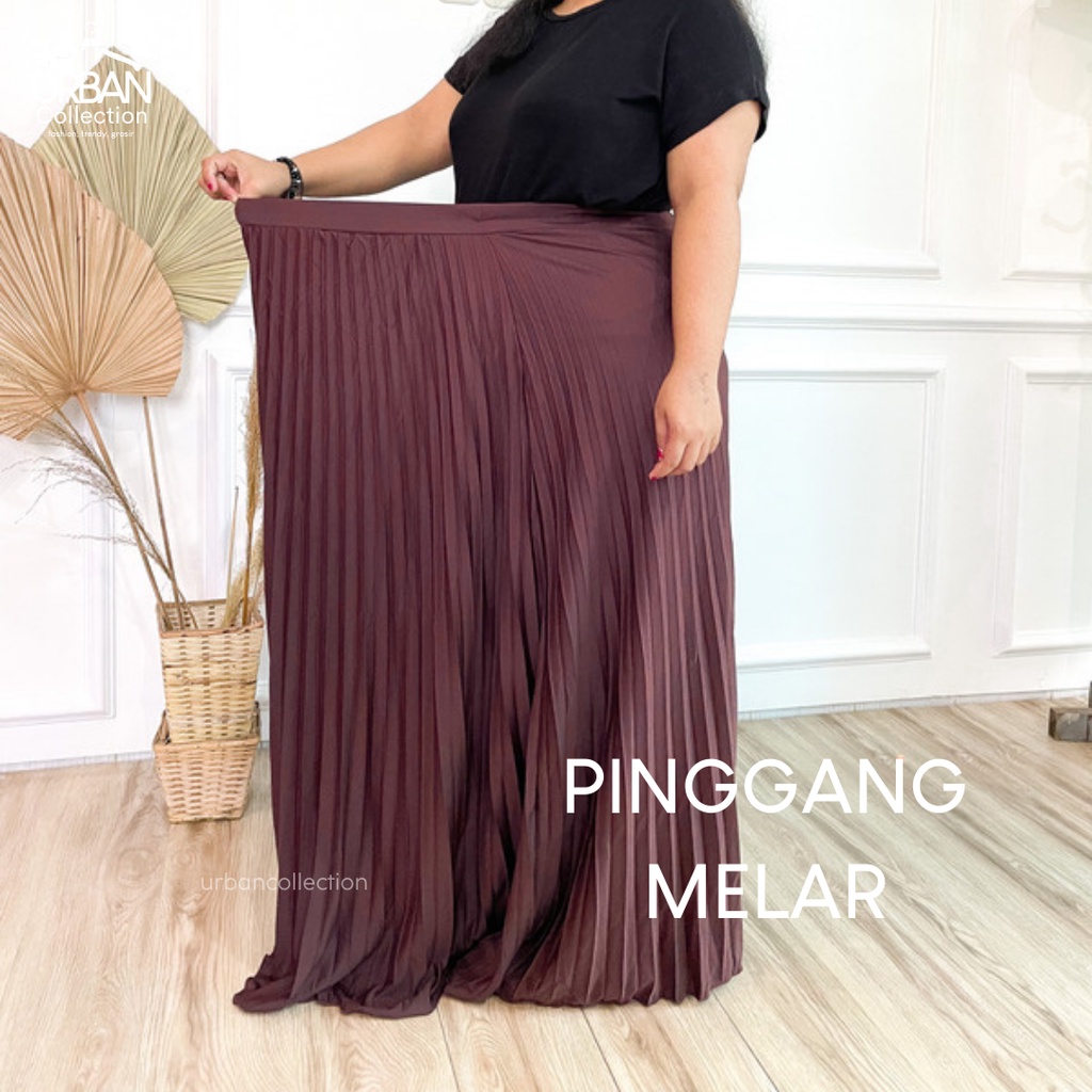 Rok Plisket XXL SUPER JUMBO Premium termurah/Rok Panjang Rempel Wanita