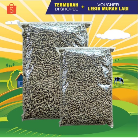PELLET 1 KG - Makanan Kelinci Pellet Kelinci Camilan Kelinci Bernutrisi Lengkap 1 KG MURAH