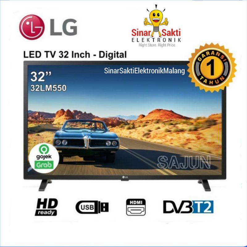 LG LED TV 32 Inch Digital TV 32&quot; 32LM550 Garansi Resmi