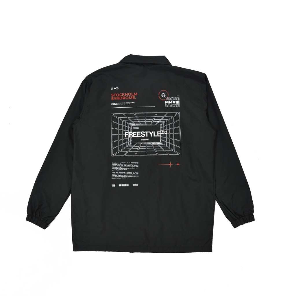 Freestyle Coach Jacket Stockholm Syndrome Black CFS08 Windbreaker