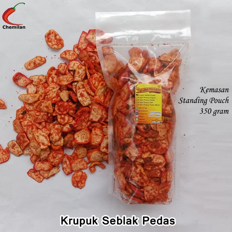 

Krupuk Seblak Pedas (250 gram) Chemilan Pringsewu