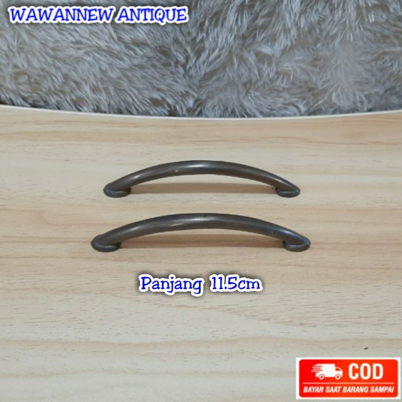 Handle / Tarikan Laci Gagang Lemari Pintu Rumah Kuningan Antik Murah 11.5cm