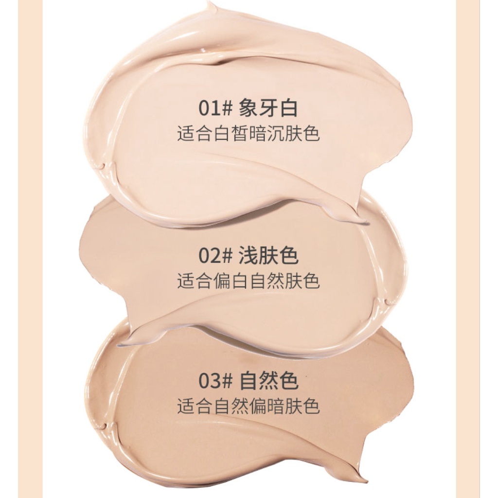 LAMEILA 3061 BB cream foundation concealer pump tube tekstur halus pori-pori kabur mencerahkan kulit