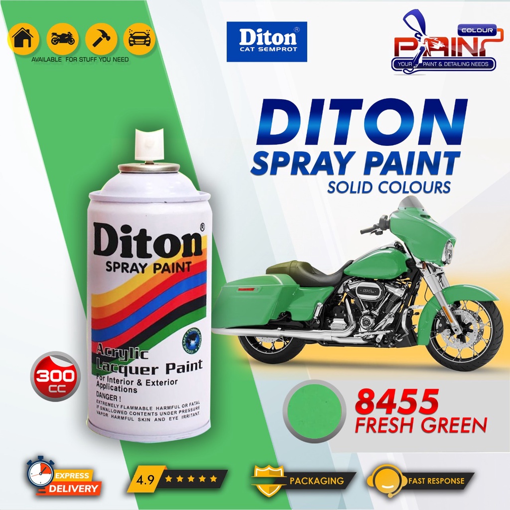 Diton 8455 Fresh Green Cat Semprot/Pylox/Samurai Motor/Helm/Gundam