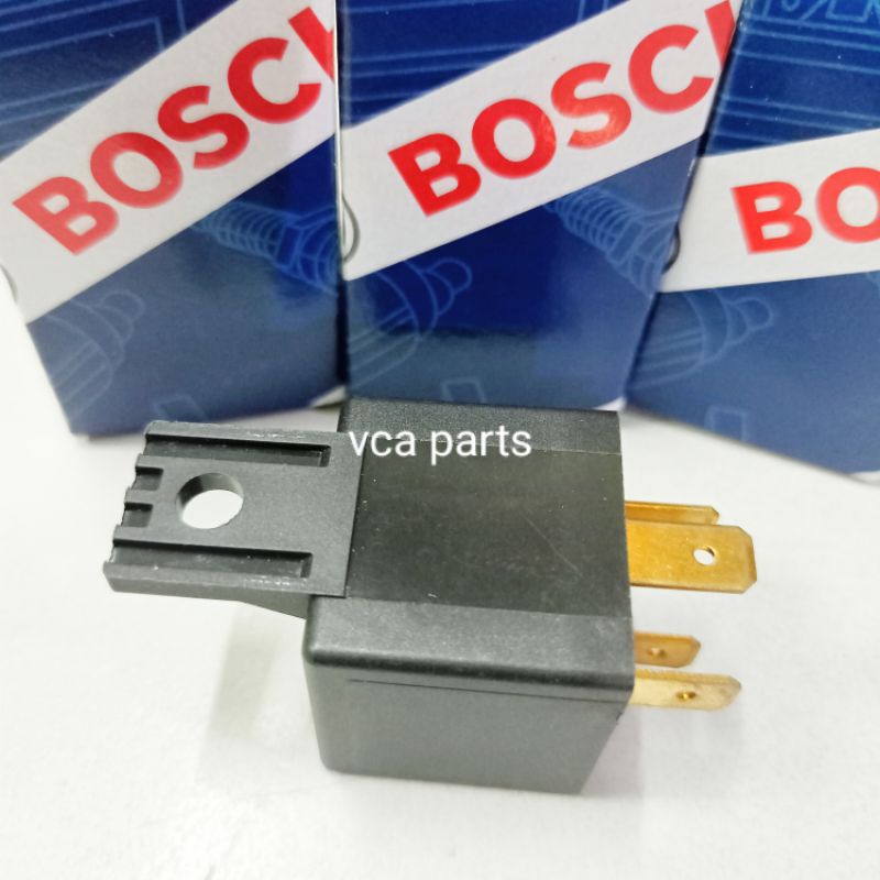 RELAY BOSCH KAKI 4 (4P) 12V 30A ASLI TAIWAN.