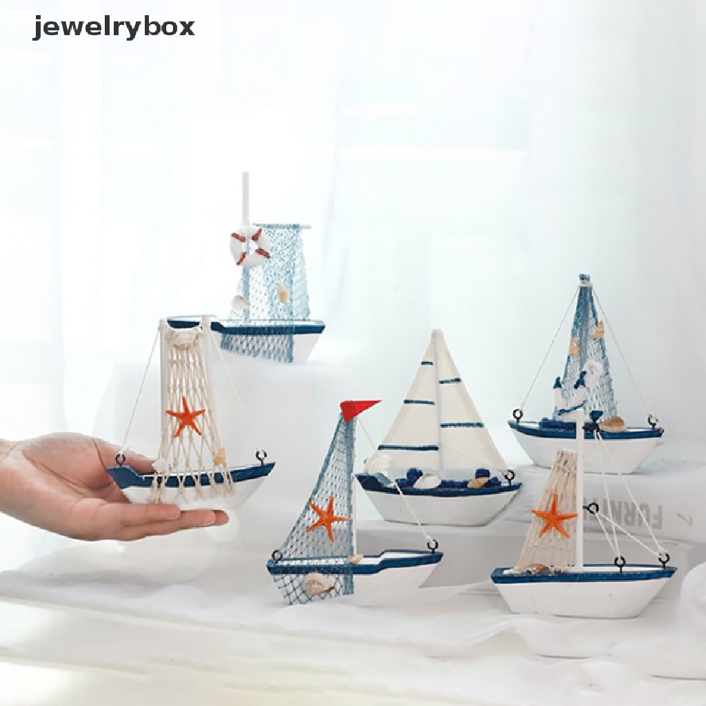 (jewelrybox) Miniatur Kapal Layar Untuk Dekorasi Rumah / Pantai