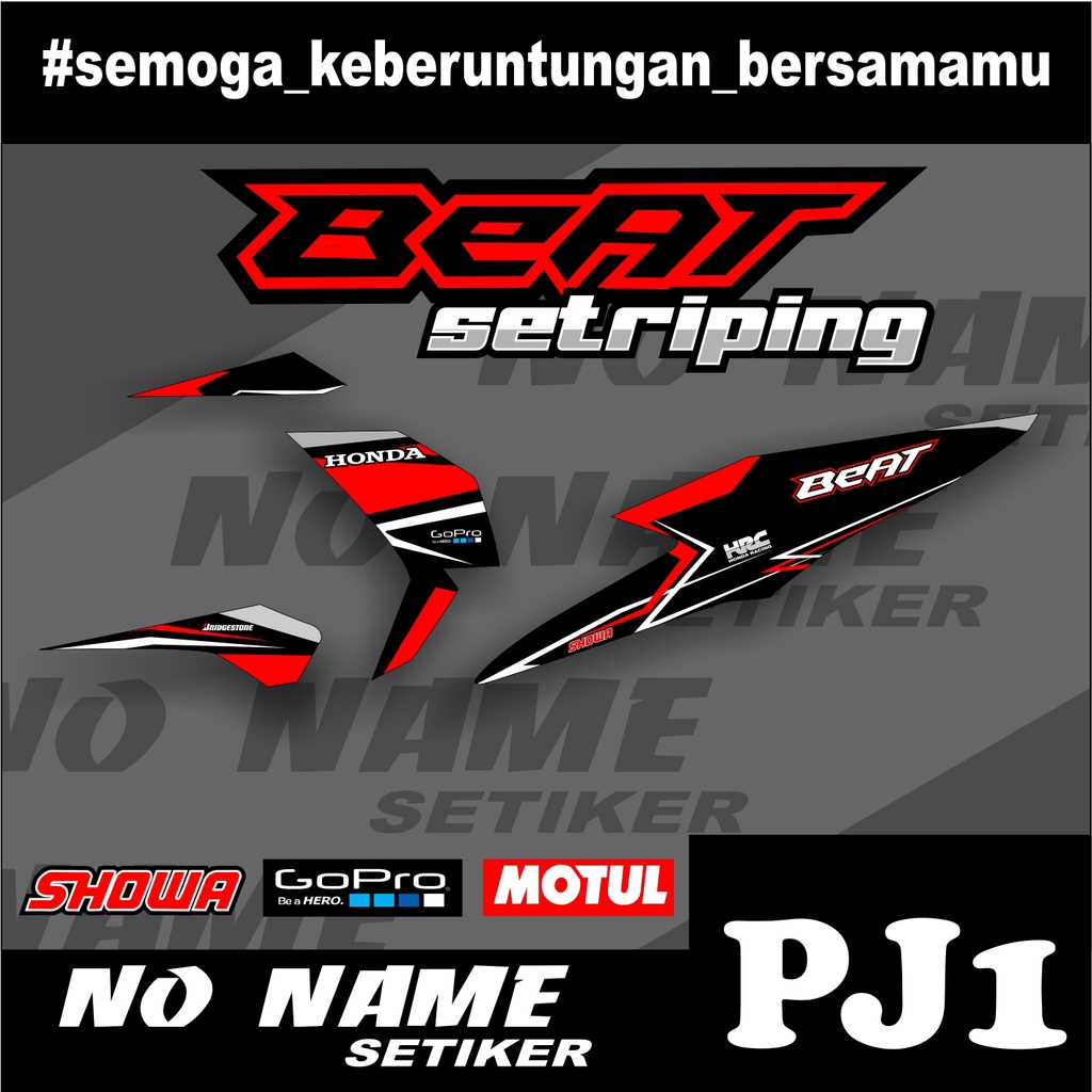 Stiker striping Beat New 2020 2021 (PJ1) List Variasi sticker