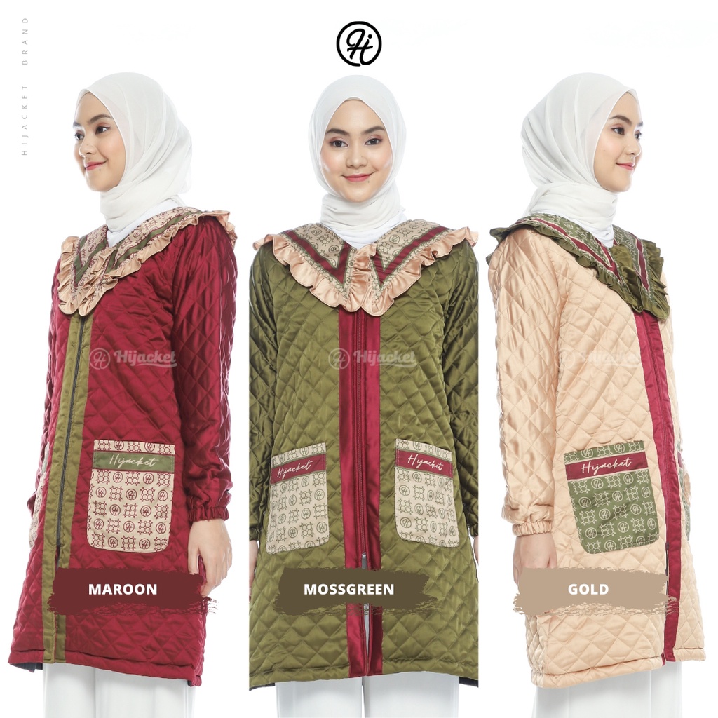 HIJACKET - Jaket Hijaber BRIANNA | Jaket Wanita Panjang | Outerwear For Hijaber