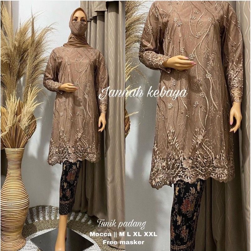 BA KEBAYA TUNIK TILLE BORDIR /KEBAYA MODERN/SETELAN KEBAYA PESTA/KEBAYA WISUDA