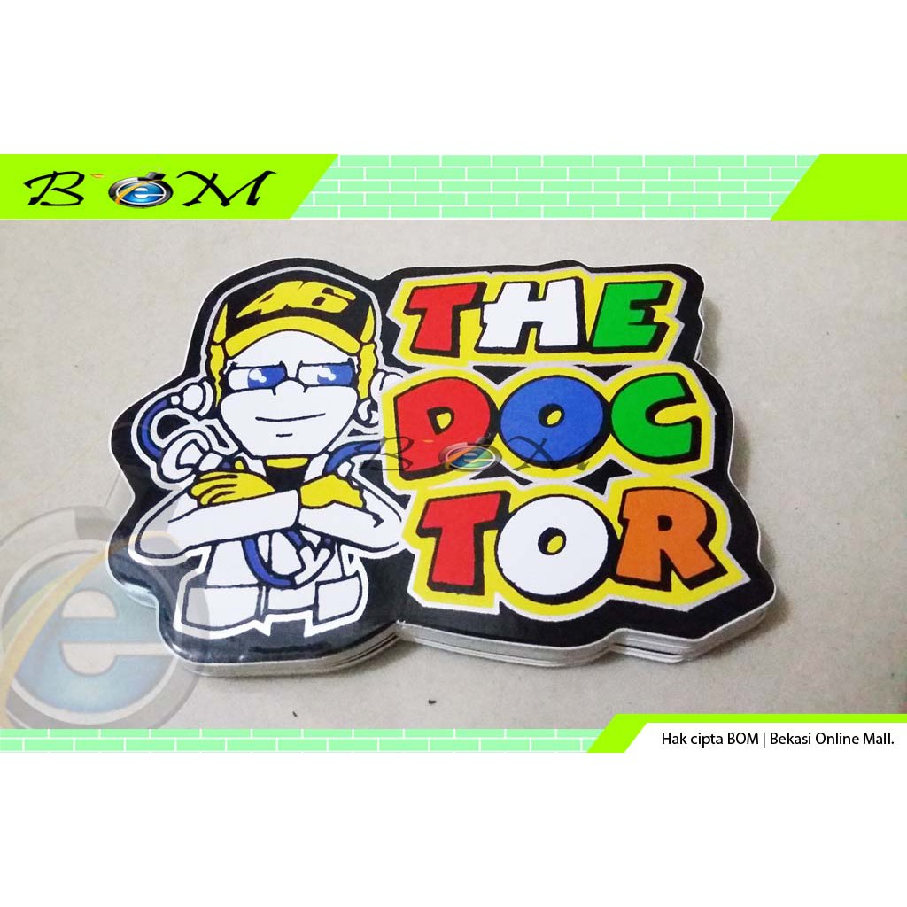 Stiker Sticker Gambar Motor Mobil Lucu Anak Rossi The Doctor 1