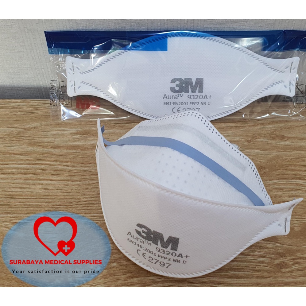 3M Aura 9320A+ FFP2 setara N95 (V-Flex Vflex 8210) BOX ISI 20 ORI BARU