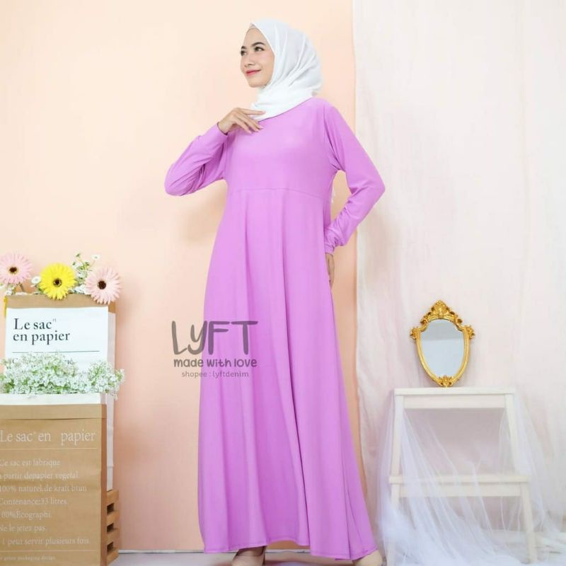 Gamis Polos Jersey Size XL