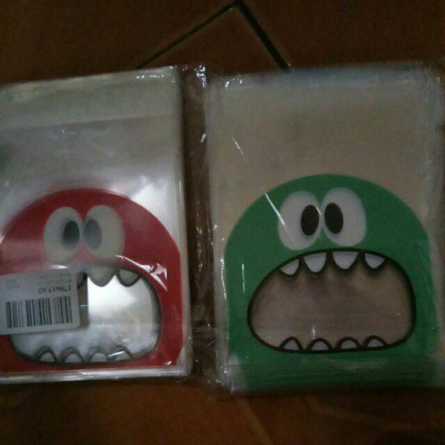 Kantong Permen Desain Kartun Lucu Dengan Perekat, Bahan Plastik, 10x7cm