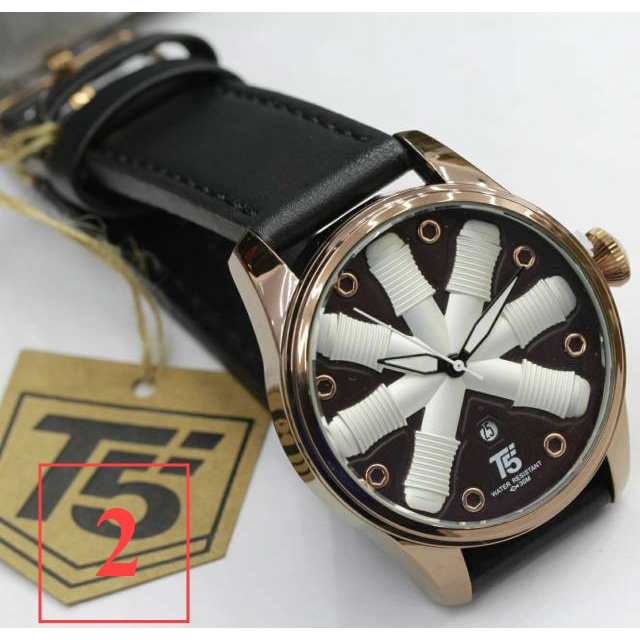 Jam Tangan Pria T5 H3632 T5 H 3632 original leather bergaransi free box