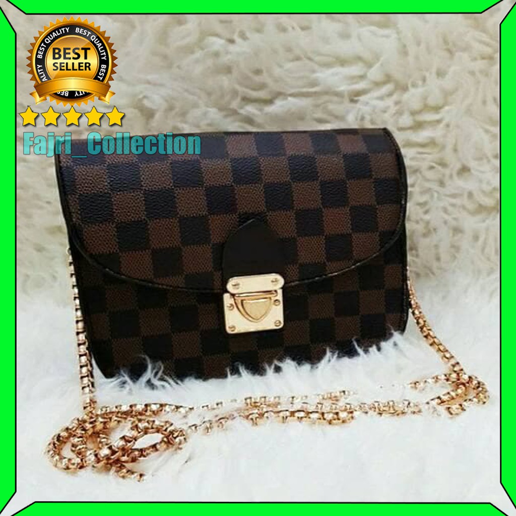 TAS WANITA LV LOUIS VUITTON ORIGINAL BRANDED IMPORT SELEMPANG SLEMPANG SLING BAG CEWEK BATAM MURAH