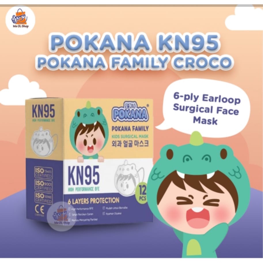 Masker Pokana KN95 Anak Pokana Kids