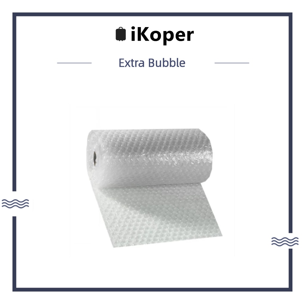 

EXTRA BUBBLE WRAP UNTUK PENGAMAN/ EXTRA PACKING/ AMAN