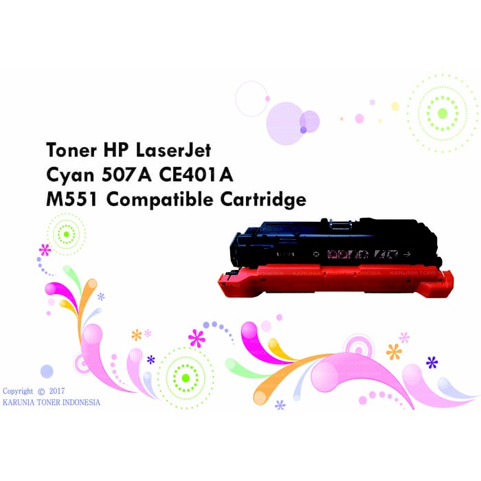 Cartridge Compatible Toner For Printer HP LaserJet Cyan 507A CE401A 500 M551 MFP M575f