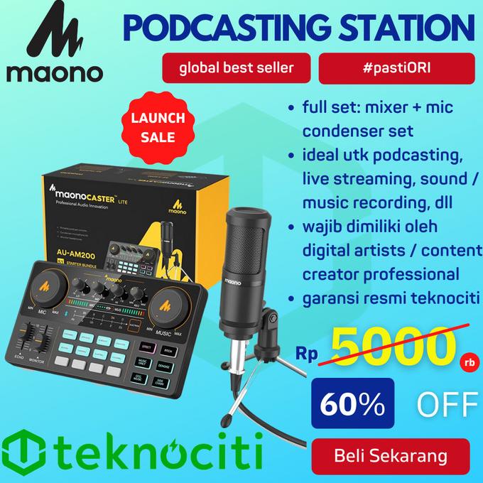 MAONO Maonocaster AM200 S1 Full Set Mic Podcast Recording Streaming