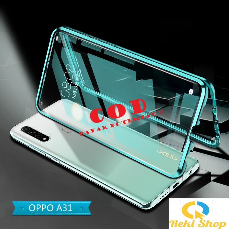 CASING OPPO A31 magnetic glass premium case
