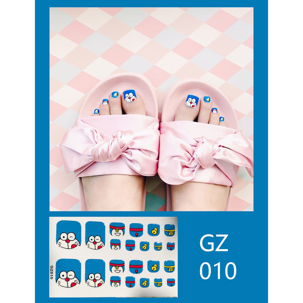 GZ Stiker Kuku Gambar Kartun 3D untuk Nail Art Hiasan Kuku Nail Sticker