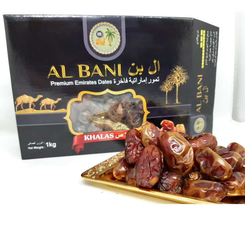 

Kurma Khalas 1kg Premium / Kurma kholas premium al-saad / Elshanum
