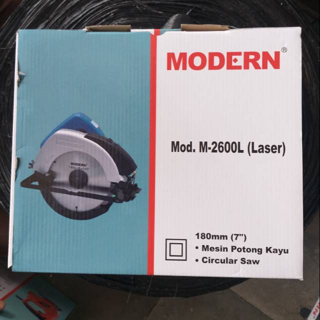 MODERN Mesin Potong Kayu M-2600L Circular Saw / Mesin Serkel Circle MODERN 2600L ASLI BER SNI