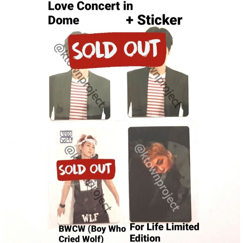 [READY - CLEARANCE SALE] EXO XIUMIN LOVE CONCERT IN DOME BWCW FOR LIFE LIMITED EDITION PHOTOCARD PC